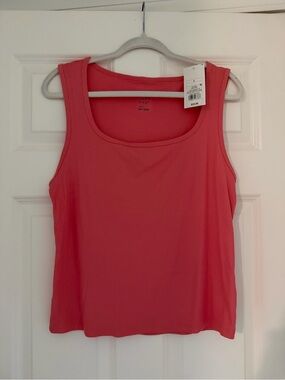 🔥 NWT A New Day Coral Ribbed Scoop Neck Tank Top | Size L